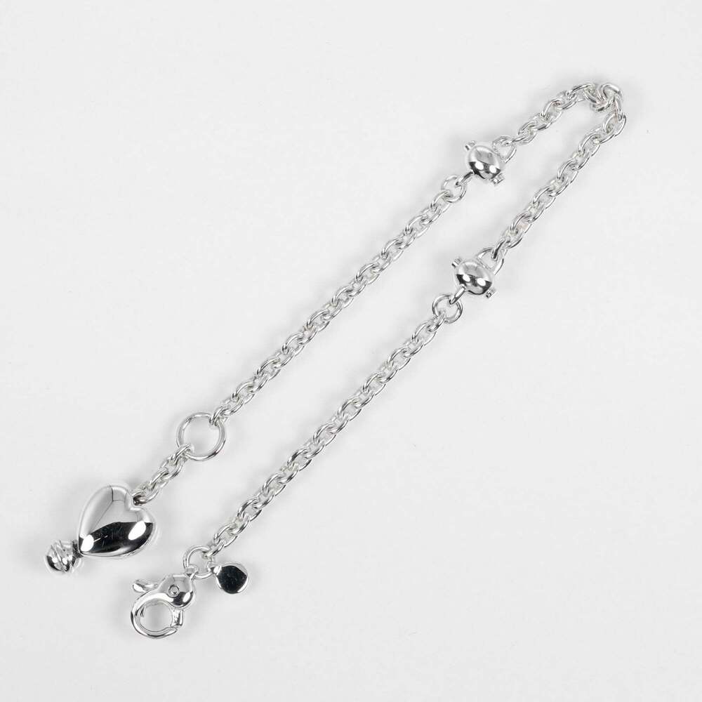 TIFFANY Authentic Silver Heart Charm Bracelet - Picture 7 of 7